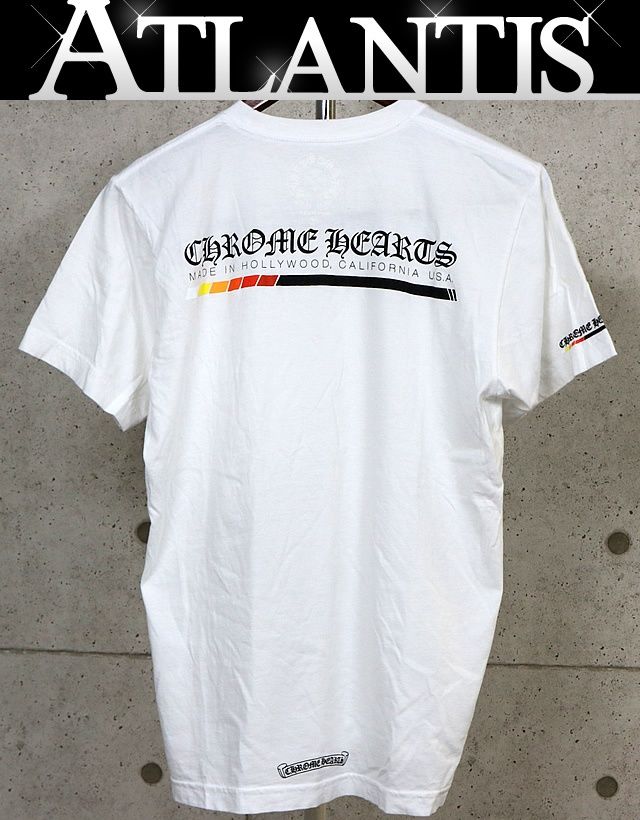 CHROME HEARTS 銀座店 クロムハーツ ロゴプリント ポケット付き Tシャツ 半袖 メンズ size:M 白 103938 59,940円