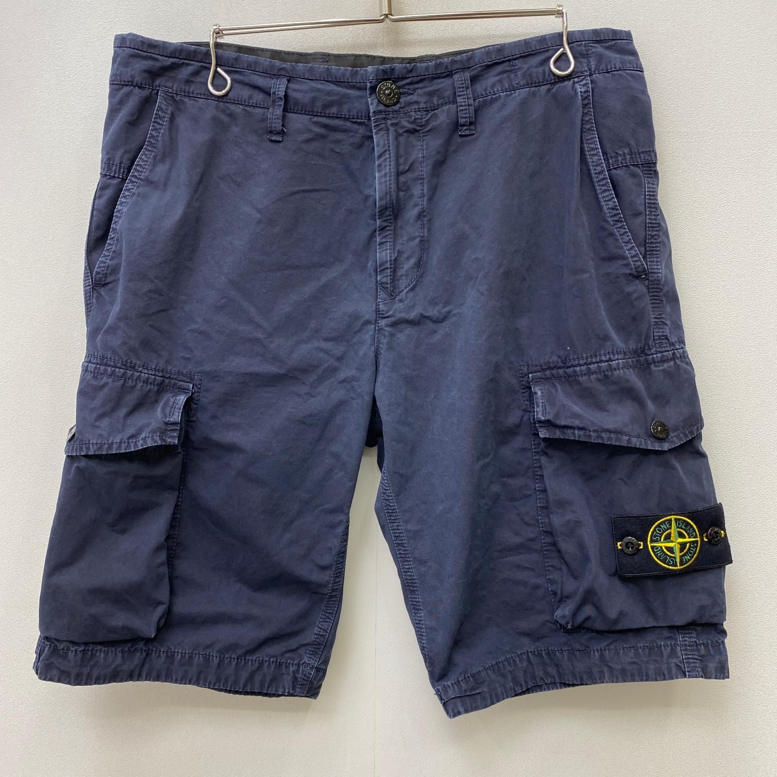 【加古川店】 中古 STONE ISLAND | ストーンアイランド ショートパンツ ガーメントダイ カーゴ 7415L07WA 国内正規品 ネイビー サイズ：32 【108】