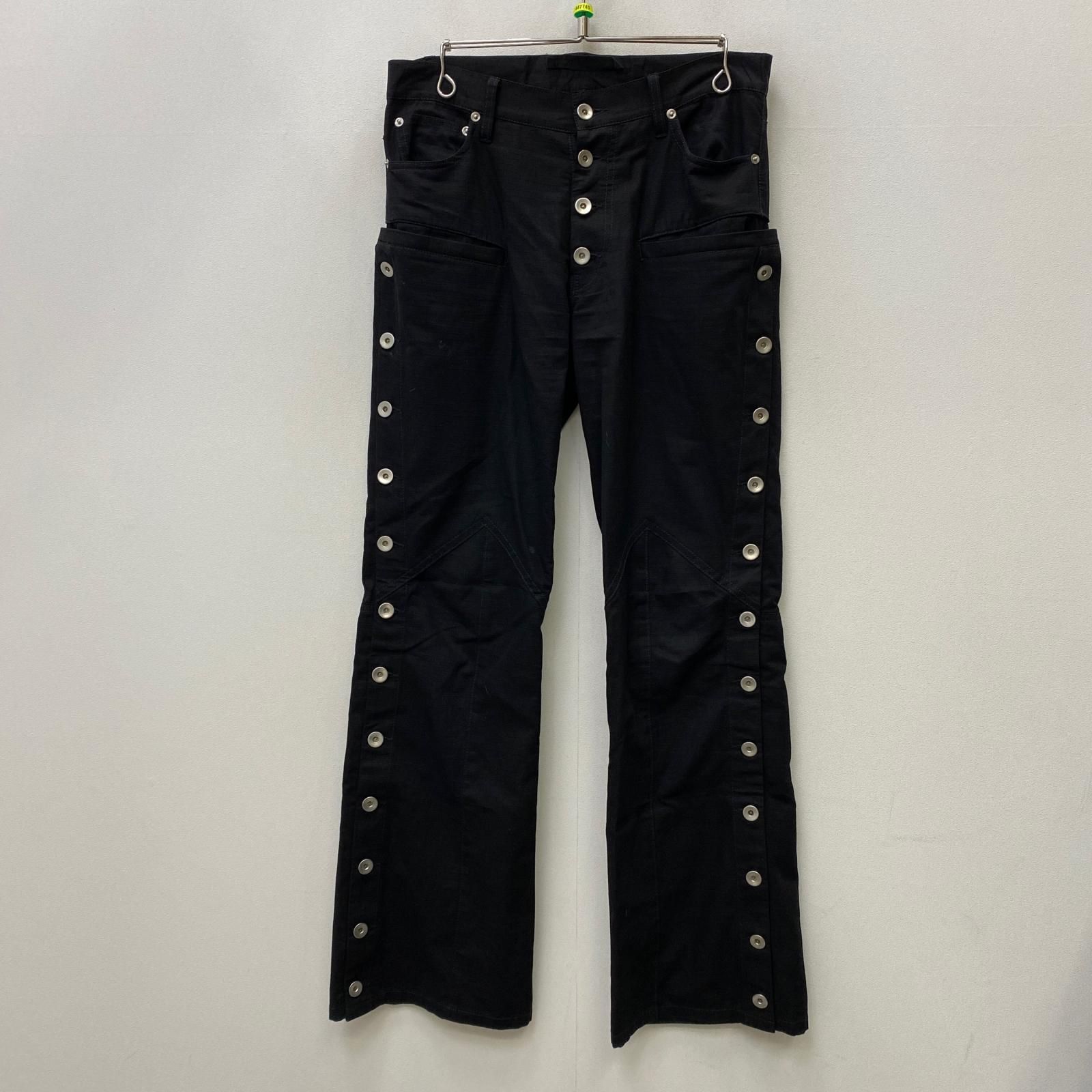 【加古川店】 中古 パンツ SIDE BUTTON PANTS JN-FW25-017 ブランド名:JUN/NAKAYAMA ブラック サイズ：28 【108】