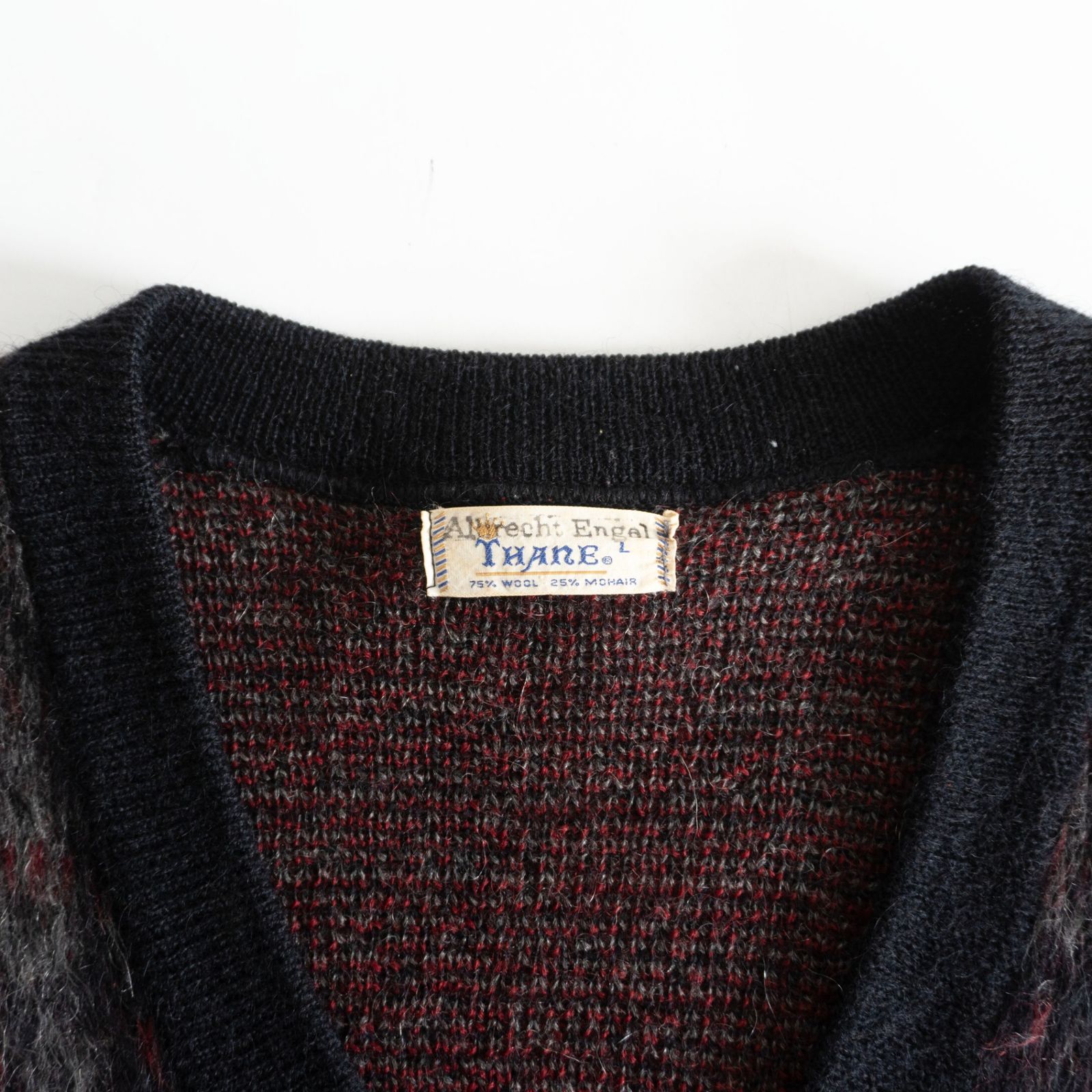 60s～】Vintage 【THANE モヘア カーディガン】L セイン 60年代
