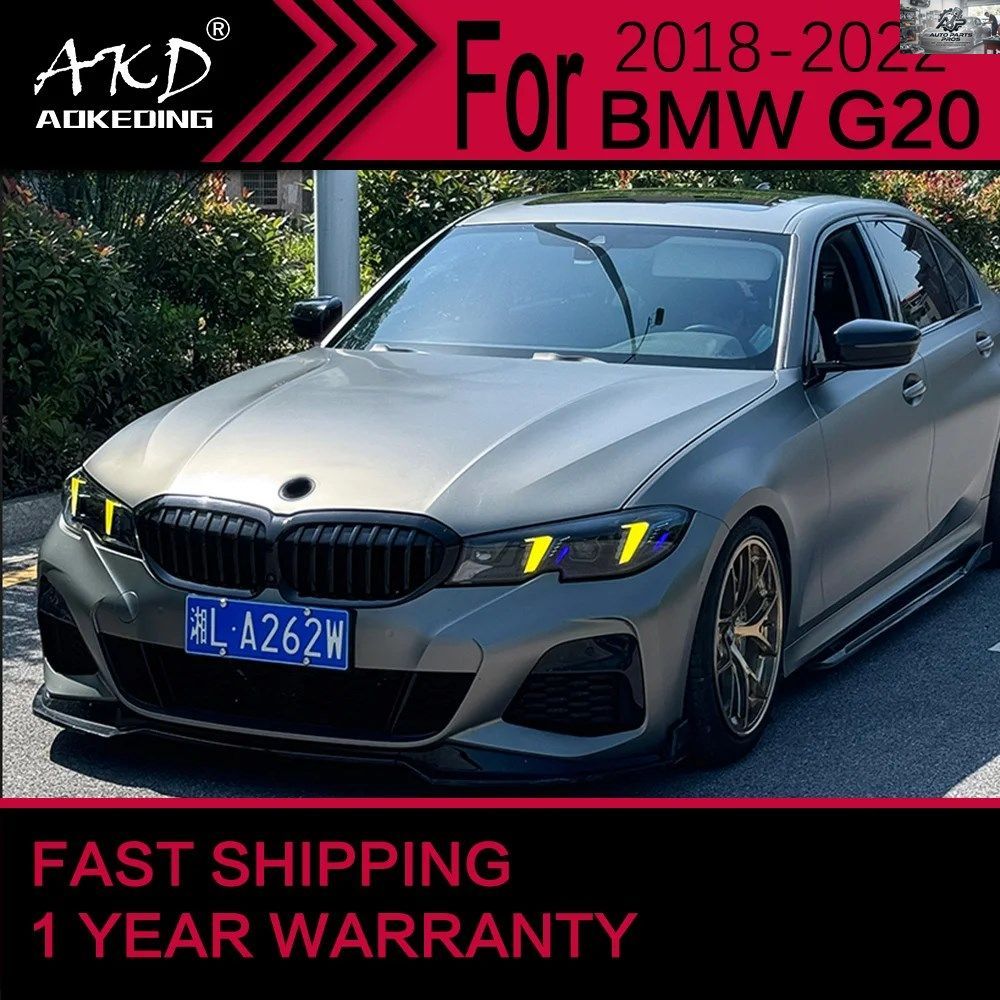 BMW G20 G28 M3 325I 320I LEDヘッドライト 2018-2022 ヘッドランプ DRL プロジェクターレンズ 2個セット カスタムパーツ