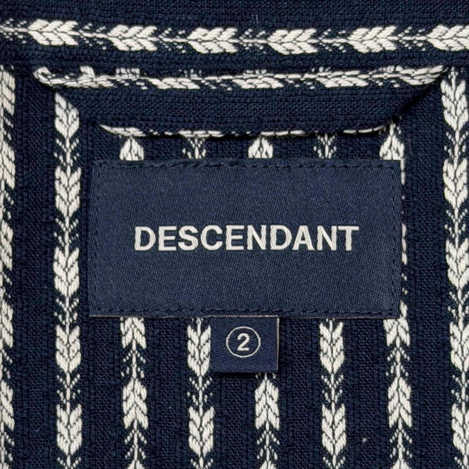 参考上代29700円 DESCENDANT 26SS PIER OPEN COLLAR TEXTILE SS SHIRT