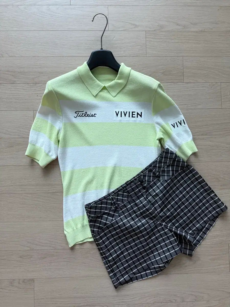 Titleist(タイトリスト) ゴルフ サマーニット トップス ハーフパンツ ボトムス セット