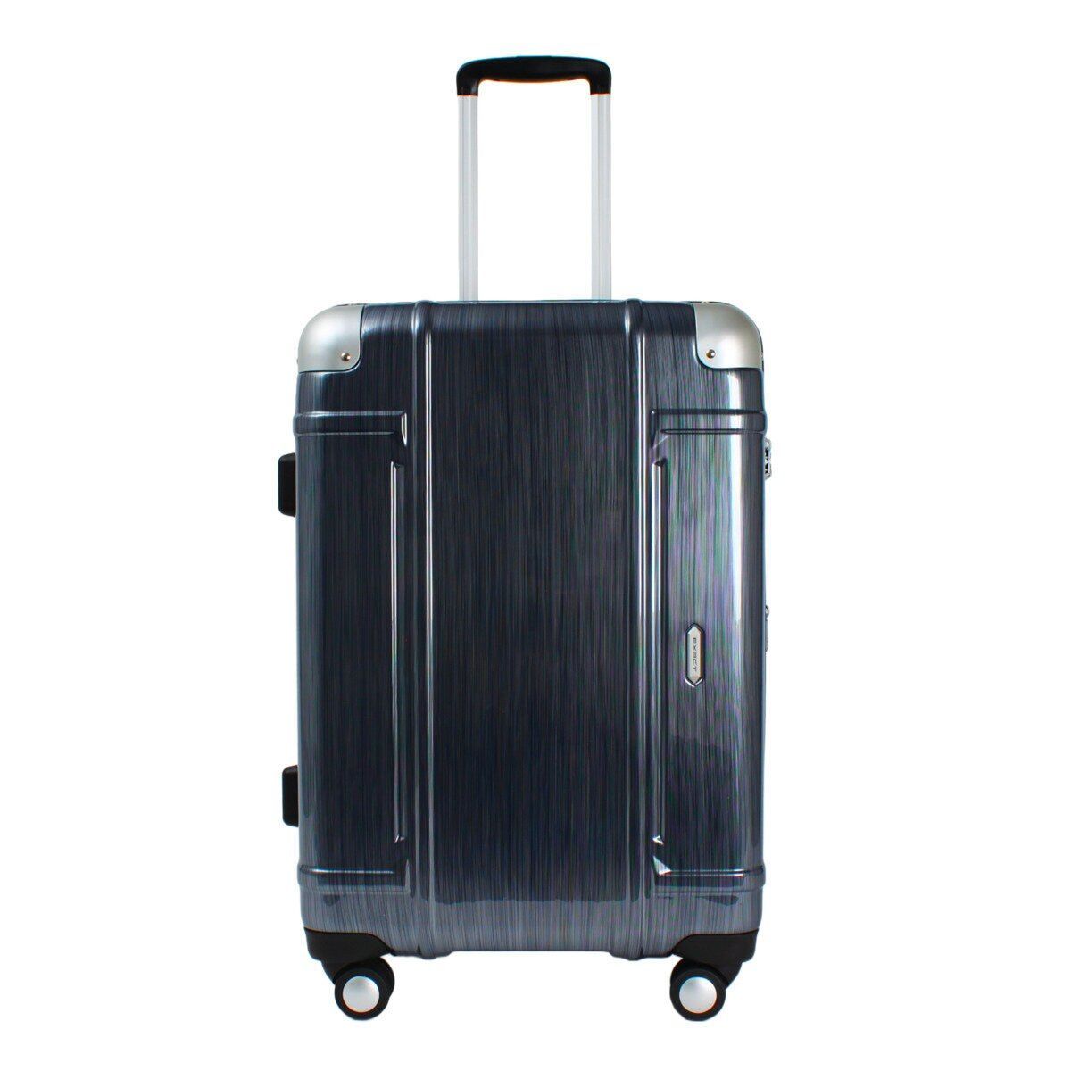 ACE エース イグザクト スーツケース 55-68L ネイビー ACE エース イグザクト ヘアライン柄 スーツケース 55-68L ネイビー