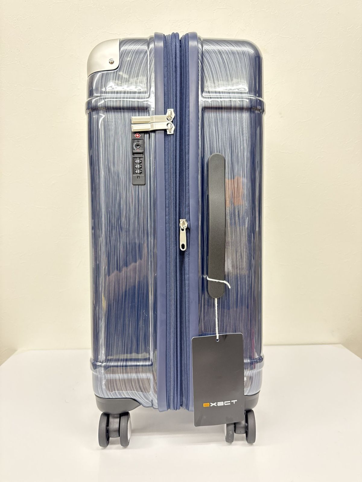 ACE エース イグザクト ヘアライン柄 スーツケース 55-68L ネイビー
