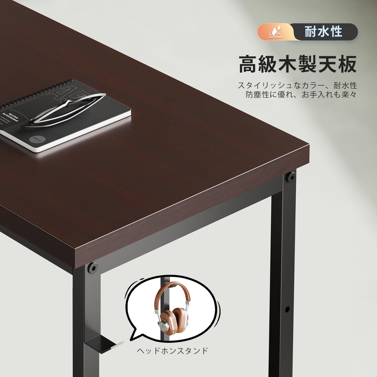 YeTom 机 l字デスク pcデスク 右棚左棚 幅107cm ゲーミングデスク 収納