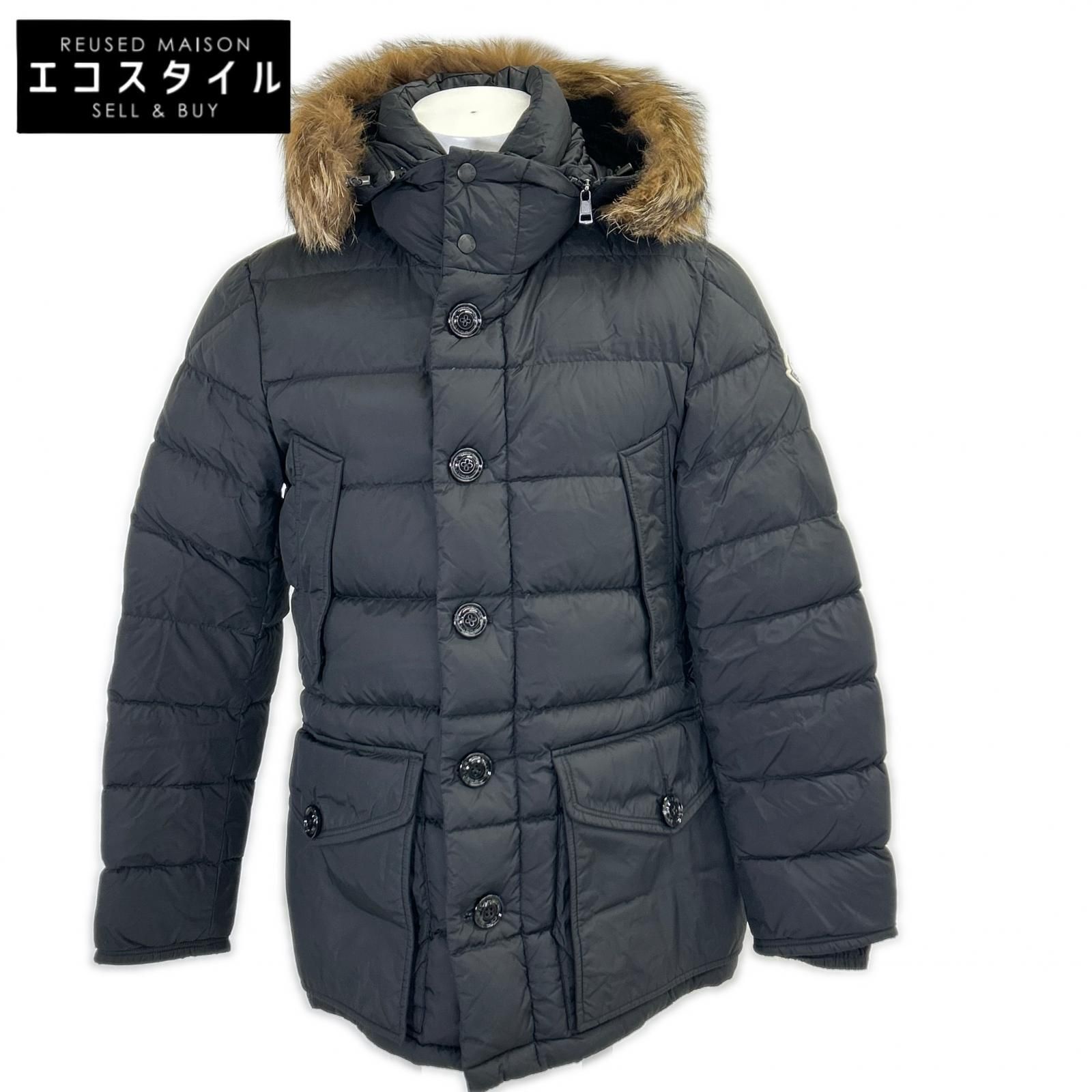MONCLER　モンクレール　CLUNY クルーニー ファー/フード付ダウンジャケット　1