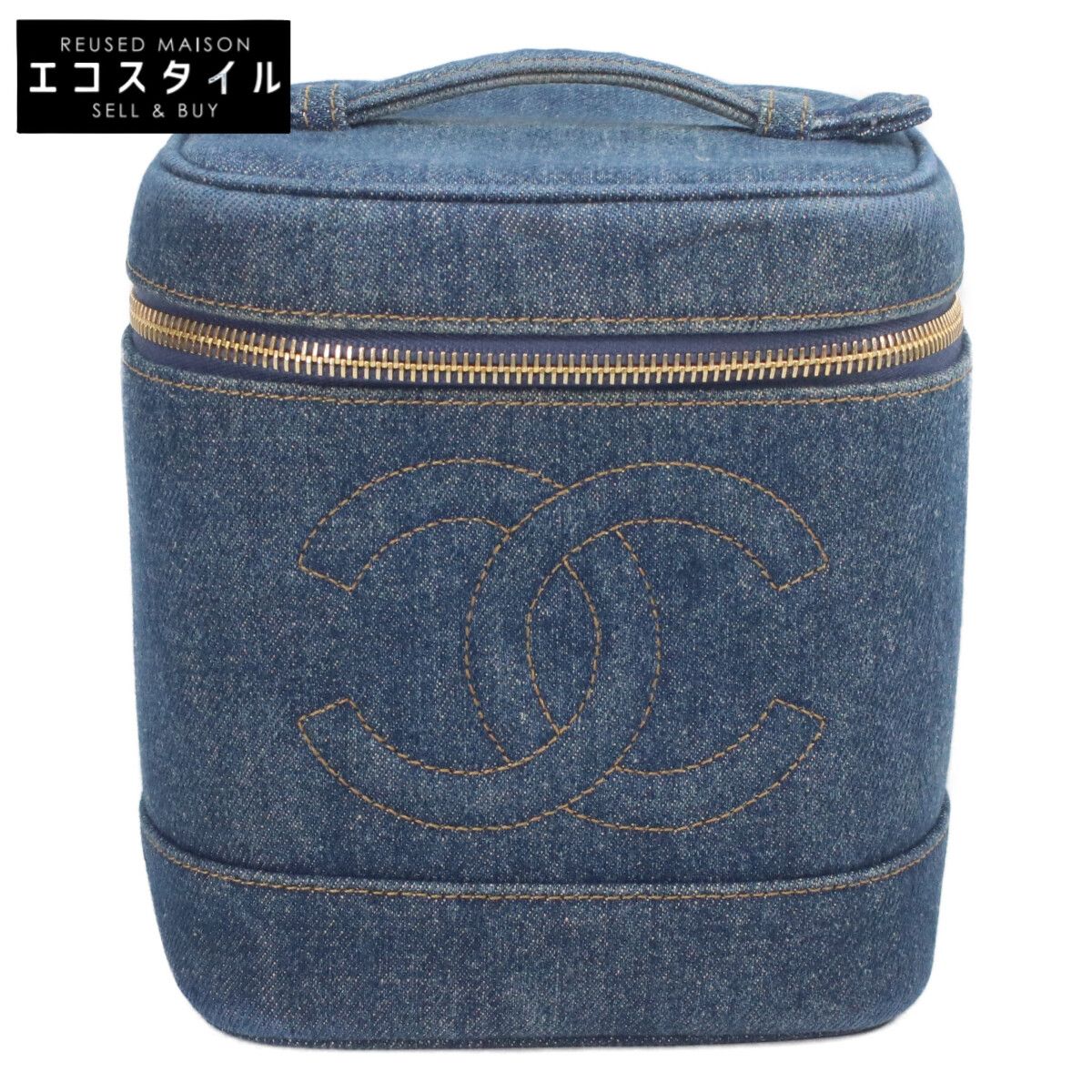 CHANEL シャネル A01998 インディゴ デニム 縦型バニティ 197,451円