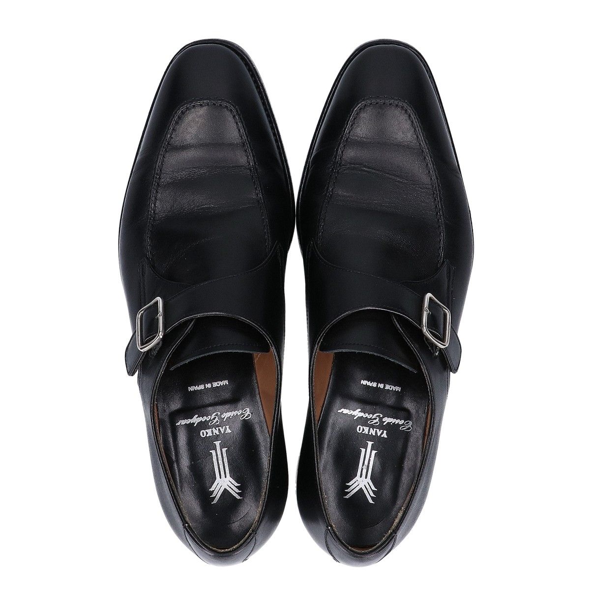YANKO ヤンコ 【美品】114376 シングルモンクストラップ Uチップ