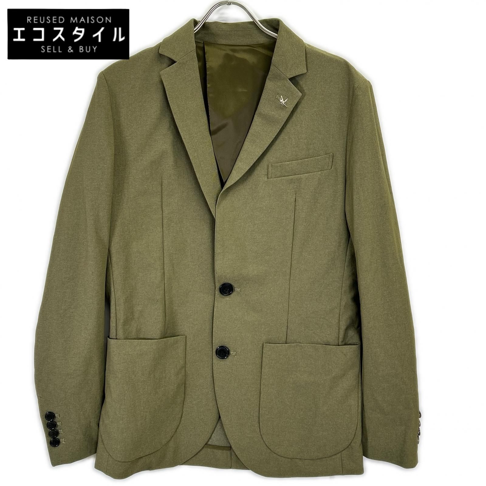 1piu1uguale3　ウノピゥウノウグァーレトレ　MRB640-NYU078 グリーン COMFY JKT 2Bテーラードジャケット　IV 24,256円