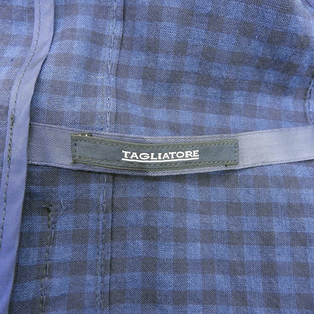 TAGLIATORE タリアトーレ リネンウール ブロックチェック 2B