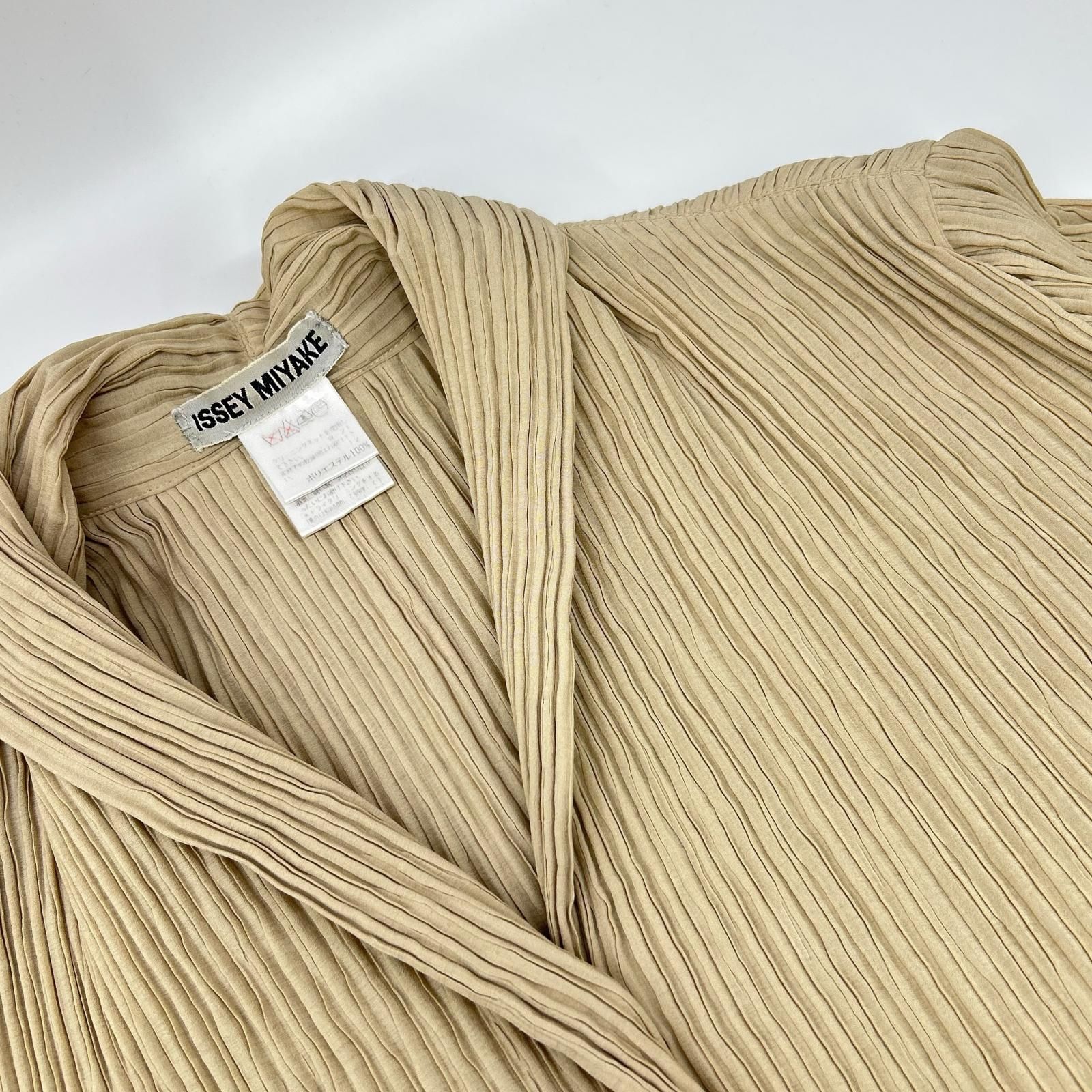ISSEY MIYAKE イッセイミヤケ IM92-FD902 ベージュ プリーツ