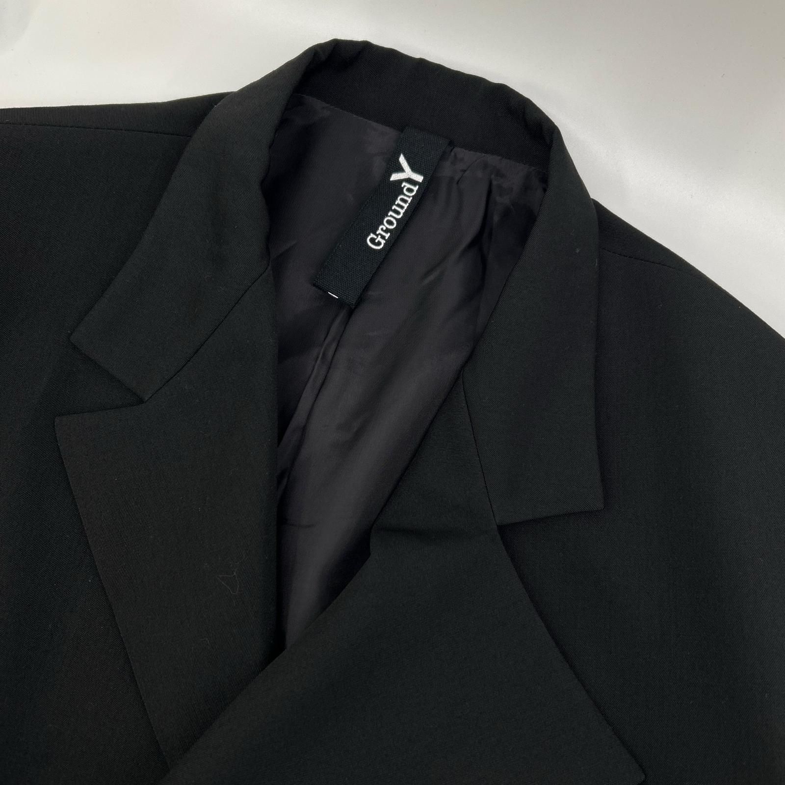 Ground Y グラウンドワイ GPーJ01ー100 ブラック WOOL GABARDINE