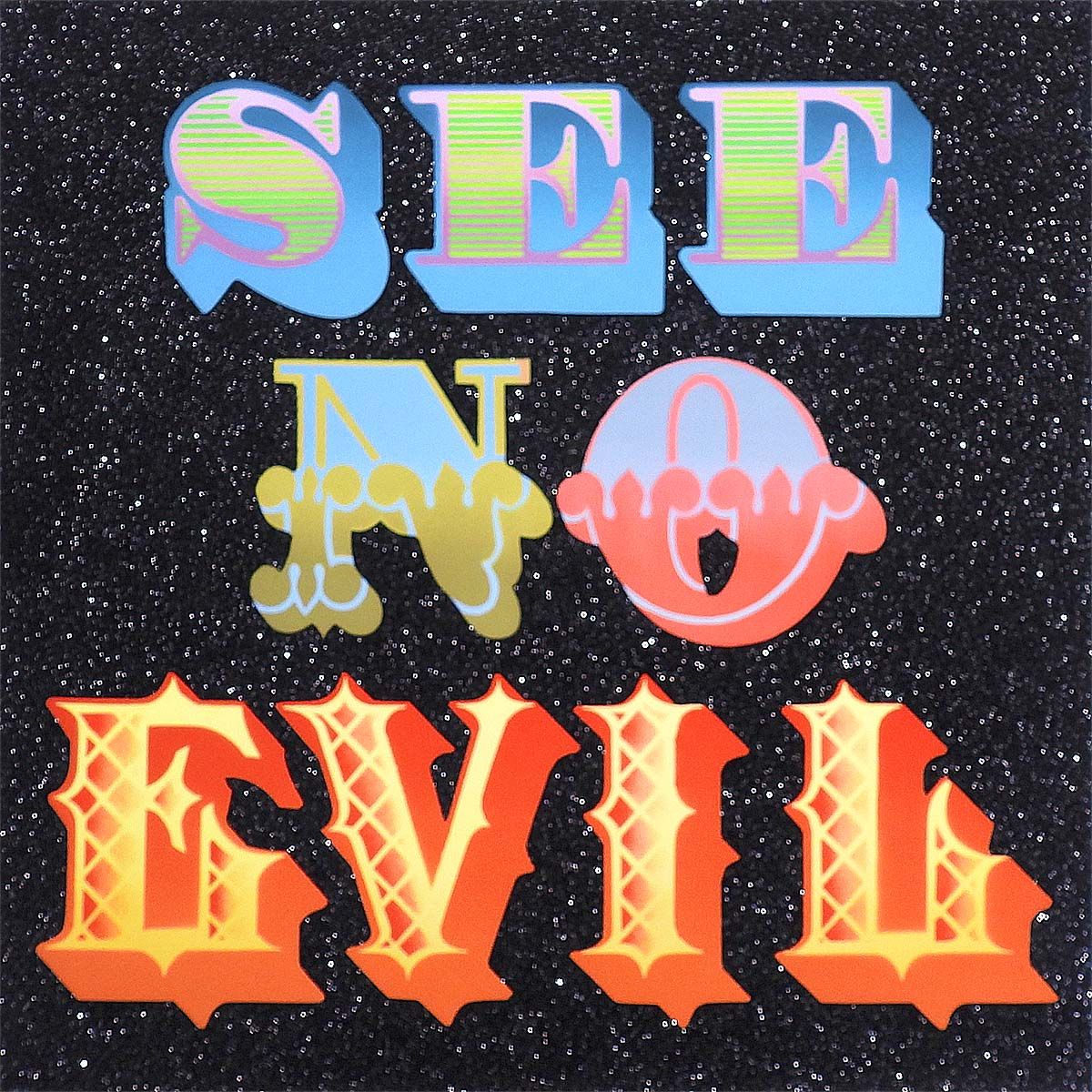 Ben Eine ベン・アイン SEE NO EVIL 抽象画 作家直筆サイン イギリス