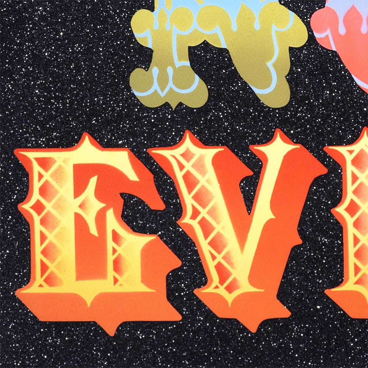 Ben Eine ベン・アイン SEE NO EVIL 抽象画 作家直筆サイン イギリス