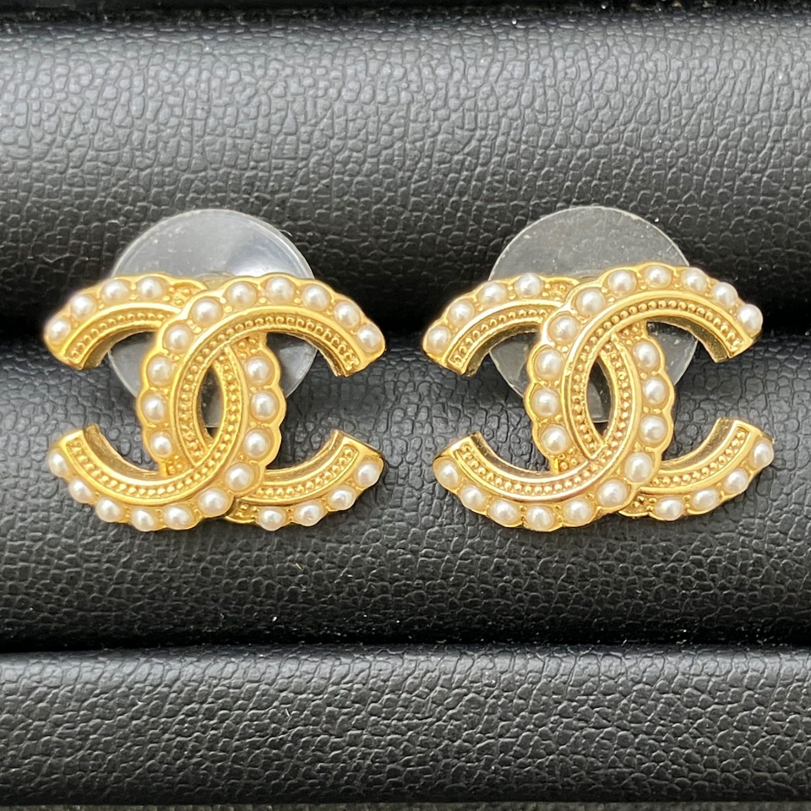 【HQ-41】CHANEL ピアス ココマーク パール シャネル A20B 39,000円
