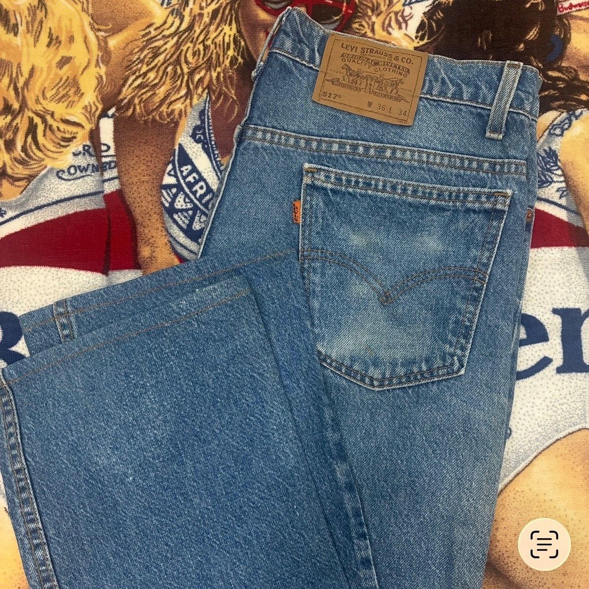 levis 517 米国製 w36 ボタン裏554 90's vintage オレンジタブ - メルカリ