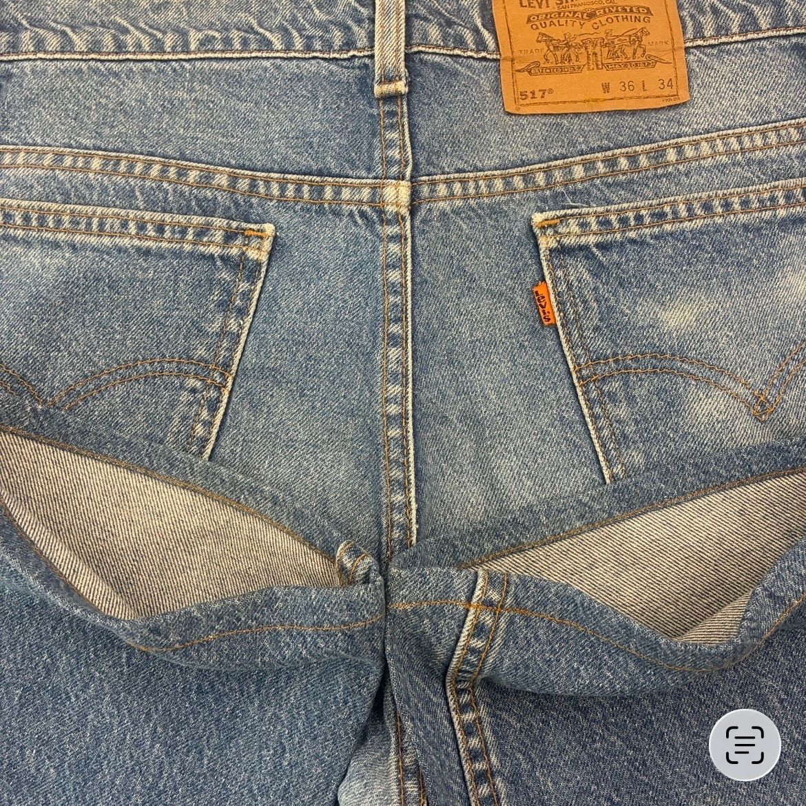 levis 517 米国製 w36 ボタン裏554 90's vintage オレンジタブ - メルカリ