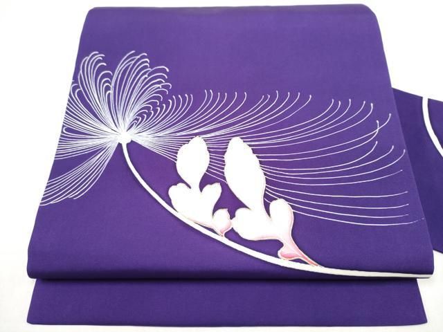 平和屋着物●塩瀬　九寸名古屋帯　枝葉文　金彩　正絹　逸品　CABK5940hy 13,104円