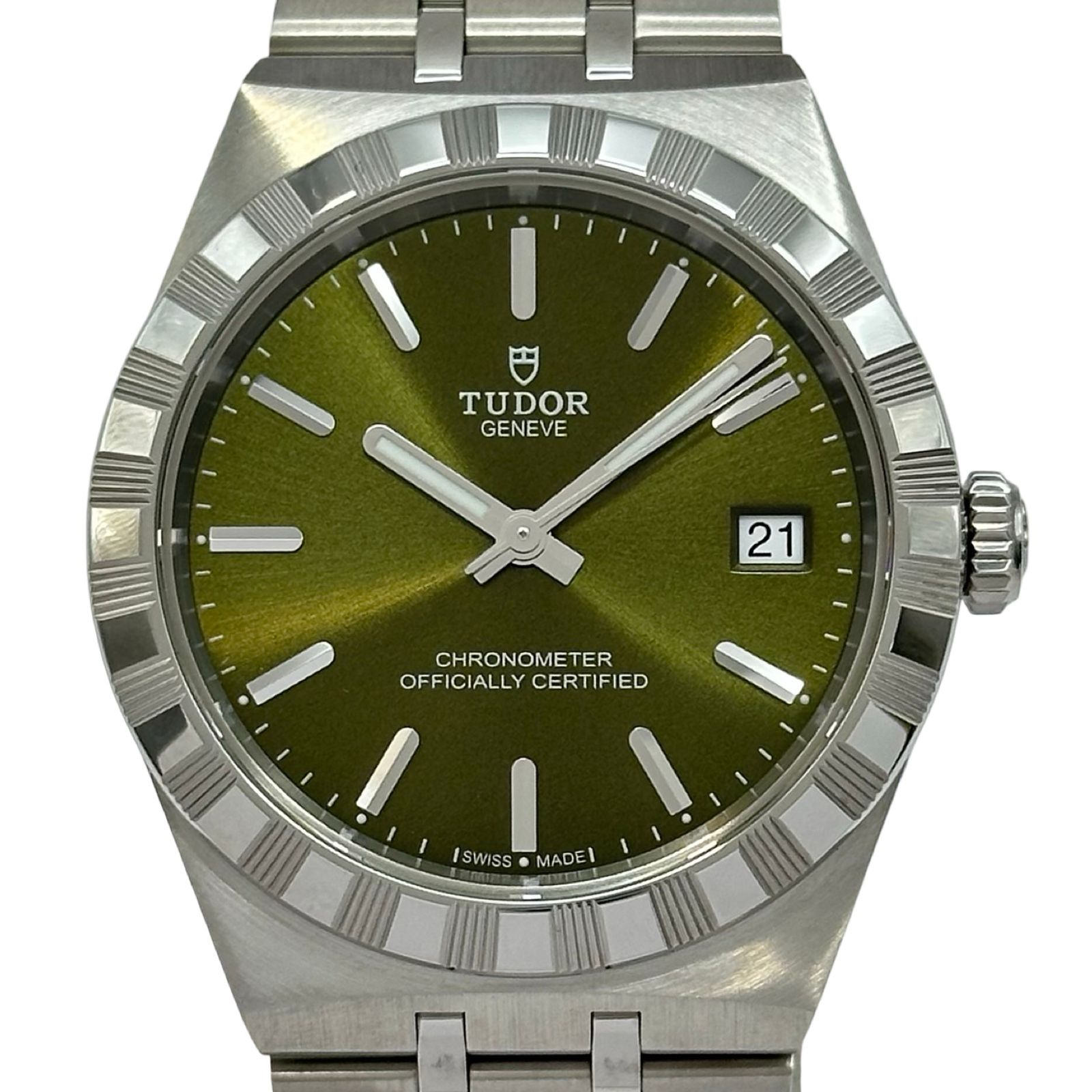 チューダー/チュードル TUDOR ロイヤル 2836C1A0 グリーン ステンレススチール 自動巻き メンズ 腕時計 チューダー/チュードル TUDOR ロイヤル 2836C1A0 グリーン ステンレス