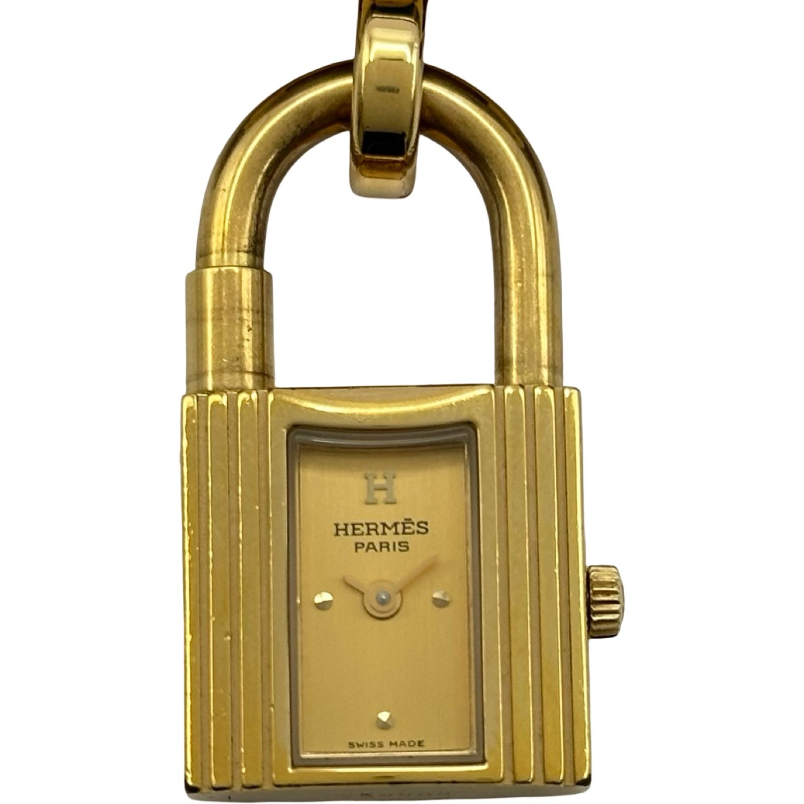 エルメス HERMES ケリーウォッチ KE1.201 ゴールド ゴールドプレーテッド クオーツ レディース 腕時計