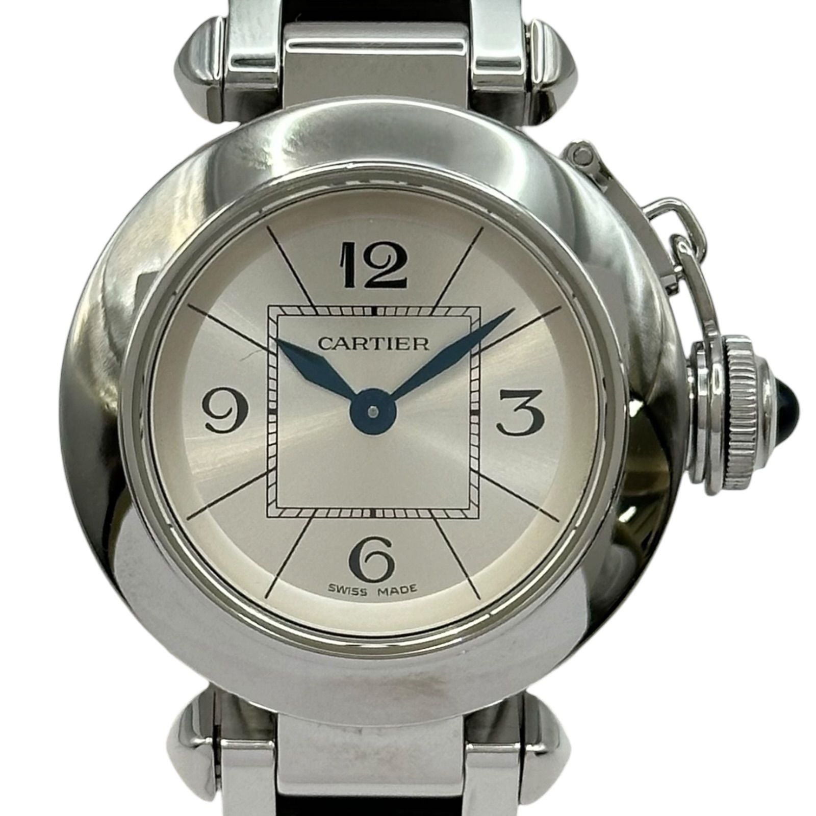 カルティエ Cartier ミス パシャ W3140007 シルバー ステンレススチール クオーツ レディース 腕時計
