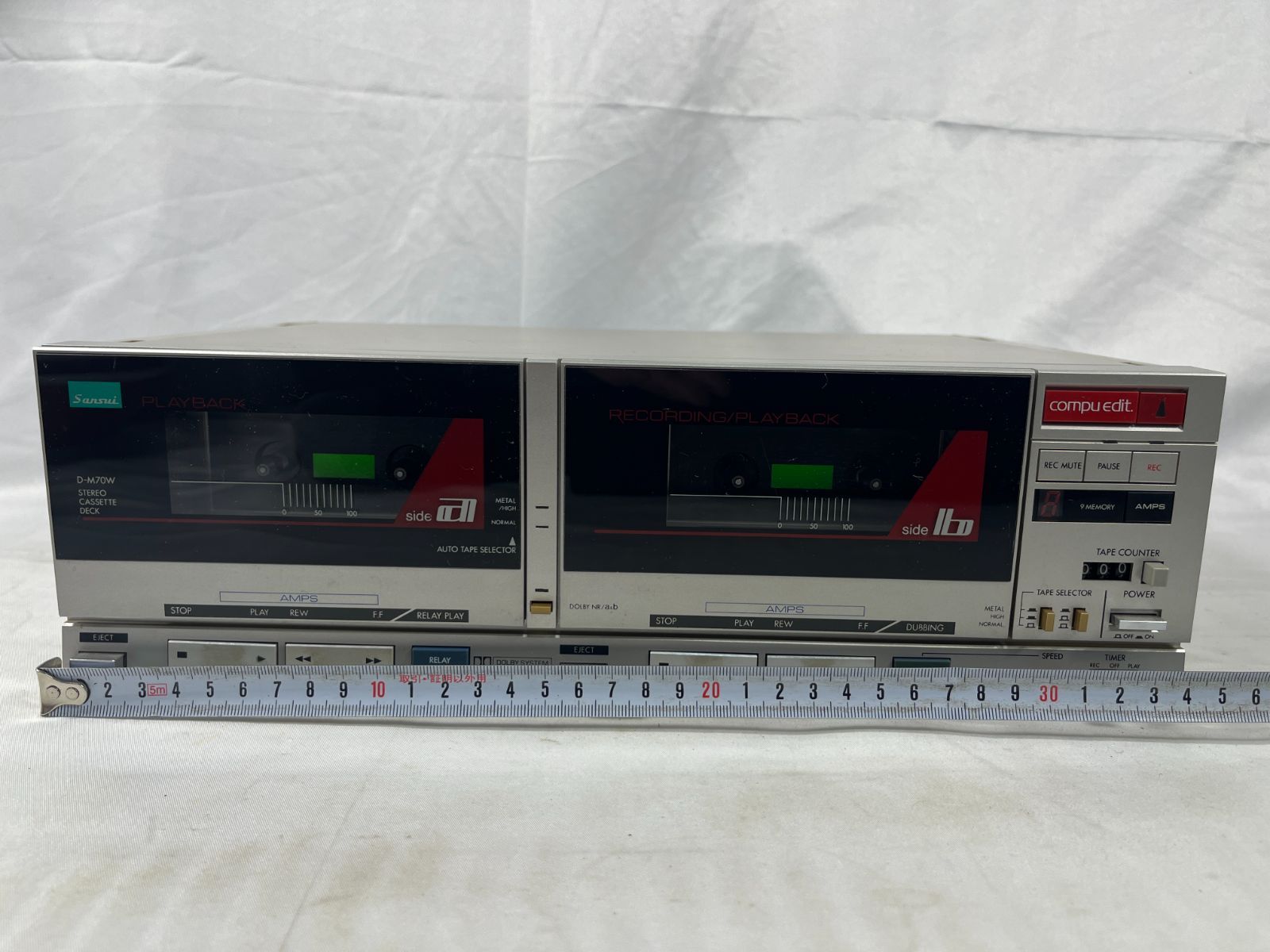 ジャンク品 Sansui サンスイ 山水電気 STEREO CASSETTE DECK ステレオ