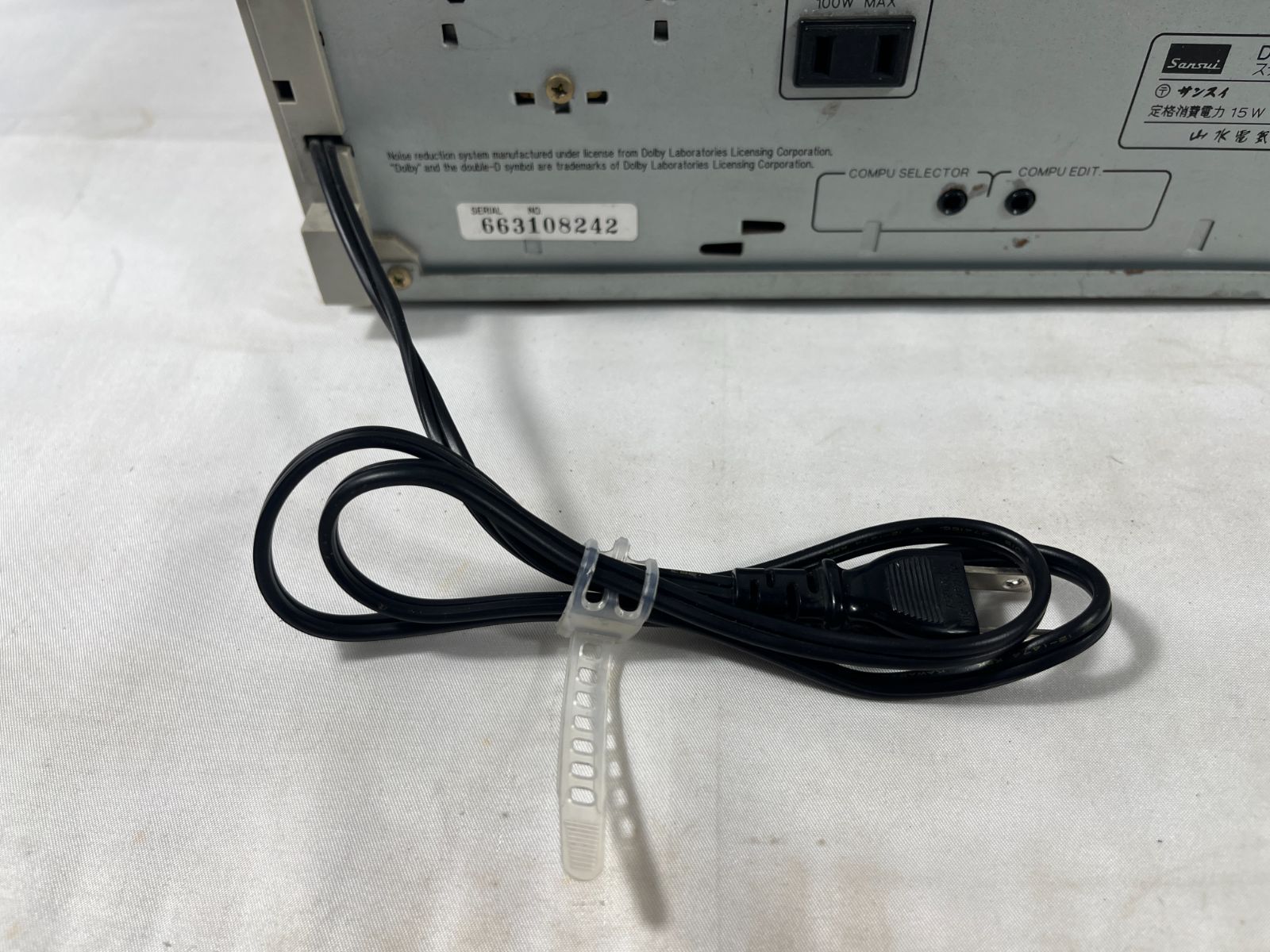 ジャンク品 Sansui サンスイ 山水電気 STEREO CASSETTE DECK ステレオ