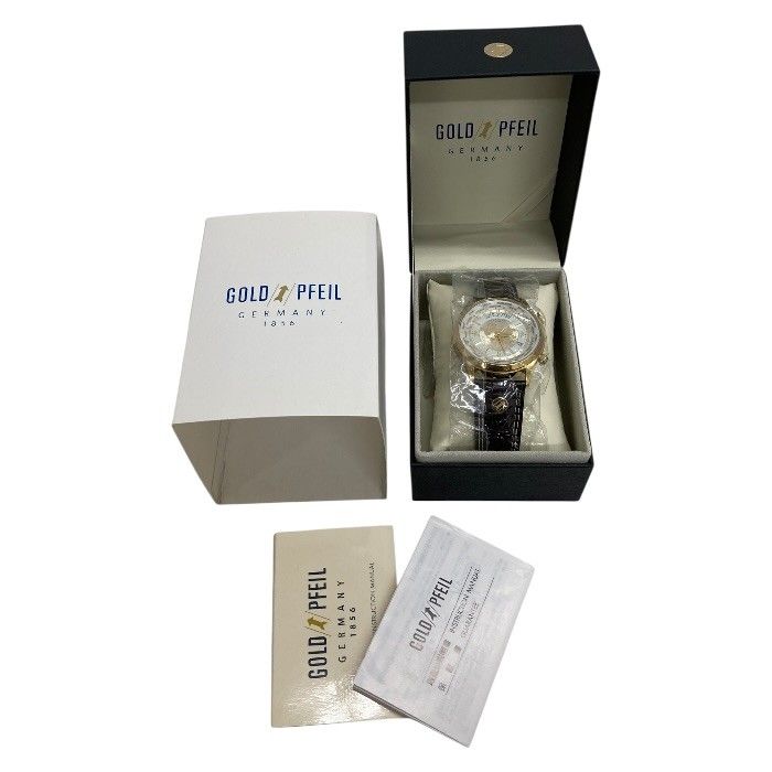 良品/GOLD PFEIL/ゴールドファイル/G2180/ワールドタイムデイト/メンズ