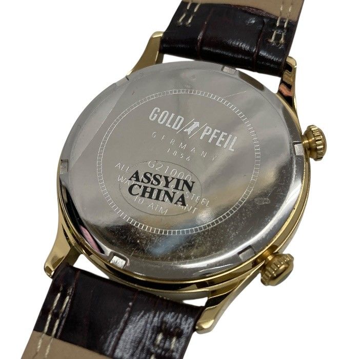 良品/GOLD PFEIL/ゴールドファイル/G2180/ワールドタイムデイト/メンズ