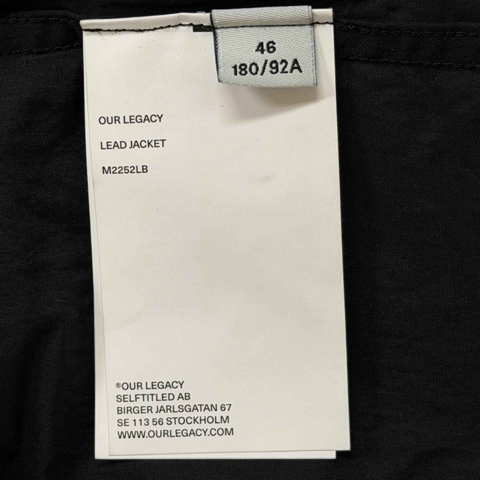 Our Legacy 25SS LEAD JACKET リードジャケット コットンナイロン