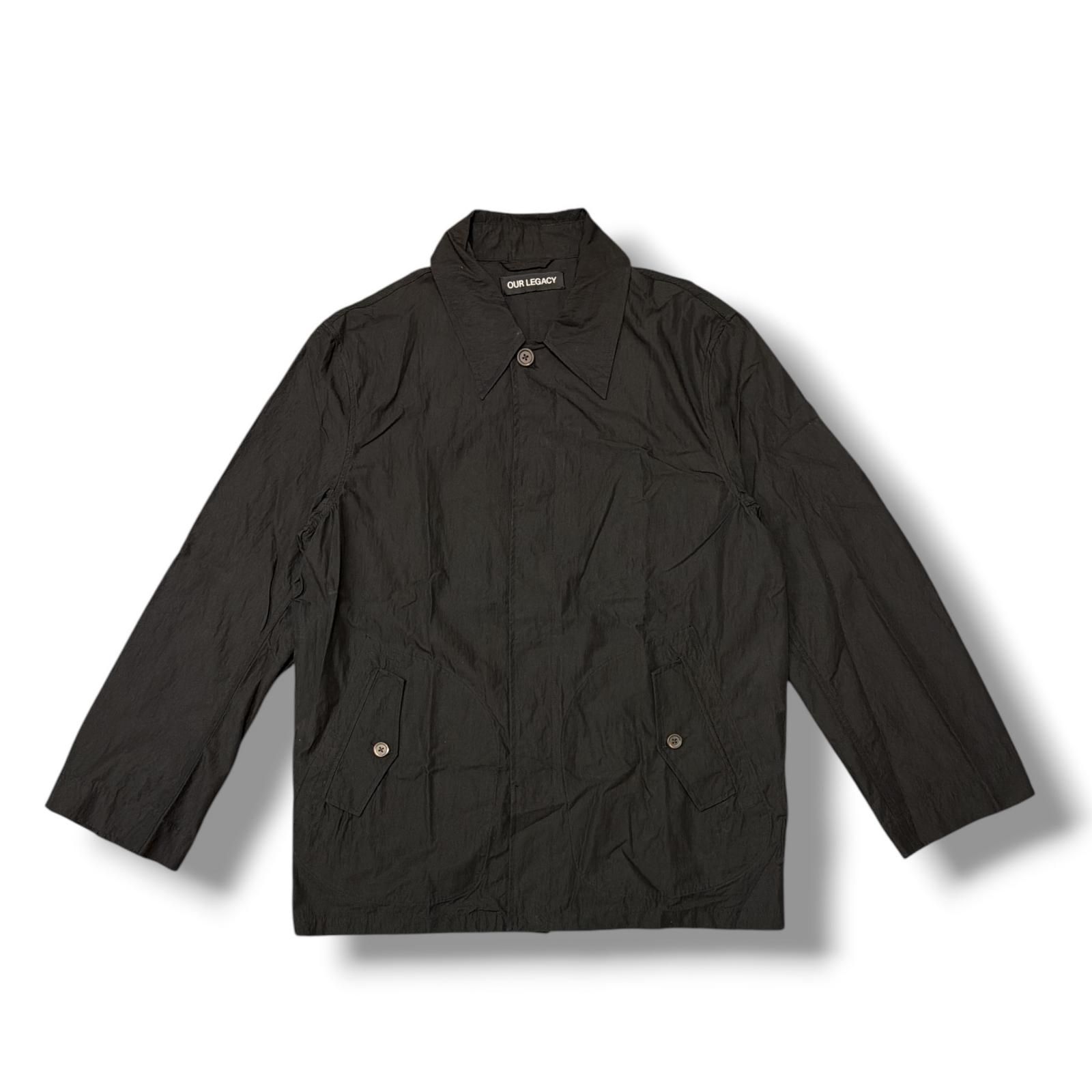 Our Legacy 25SS LEAD JACKET リードジャケット コットンナイロンブルゾン アワーレガシー M2252LB ブラック 46 （20289M） Our Legacy 25SS LEAD JACKET リードジャケット コットンナイロン