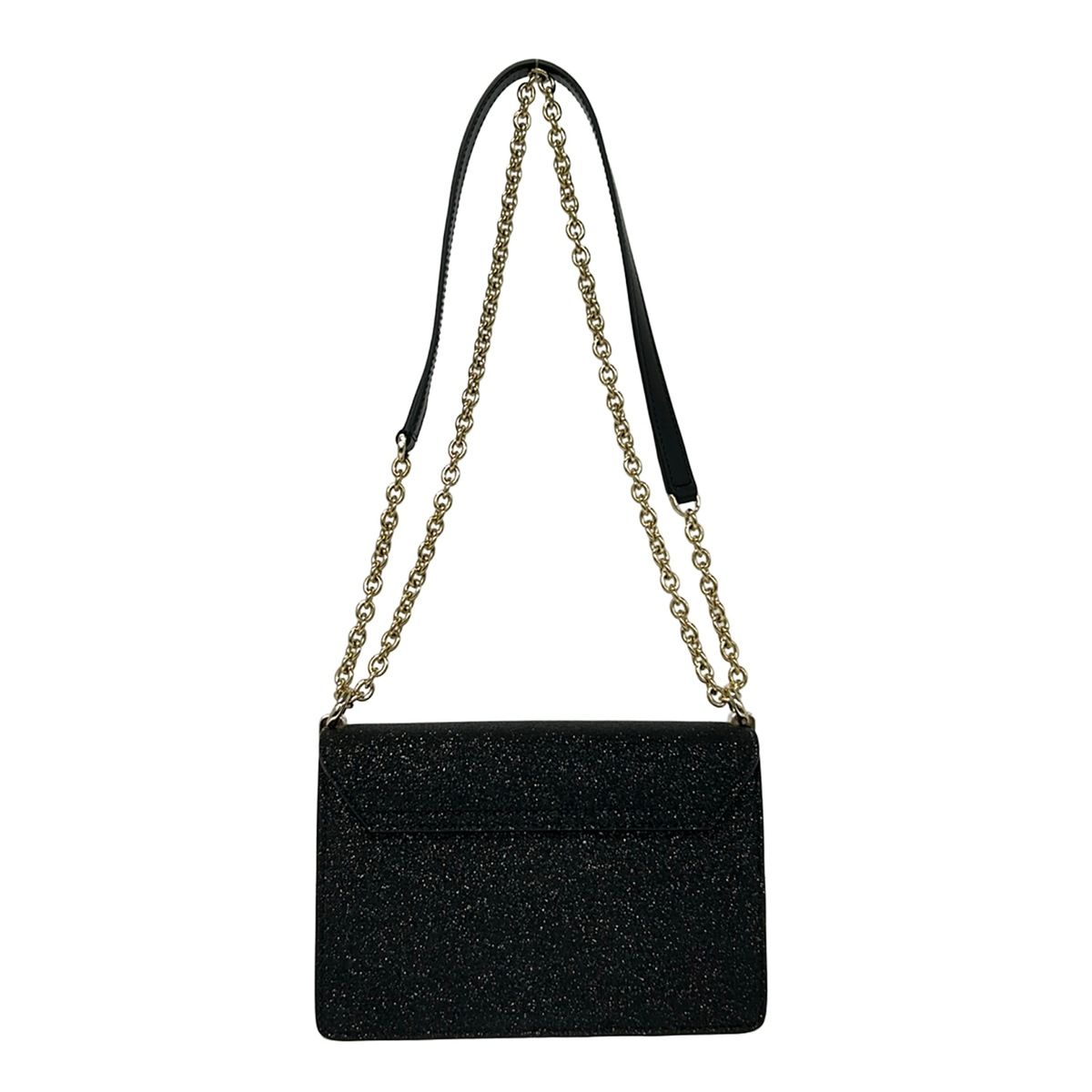 FURLA(フルラ) ショルダーバッグ 1927 黒×ゴールド チェーンショルダー 