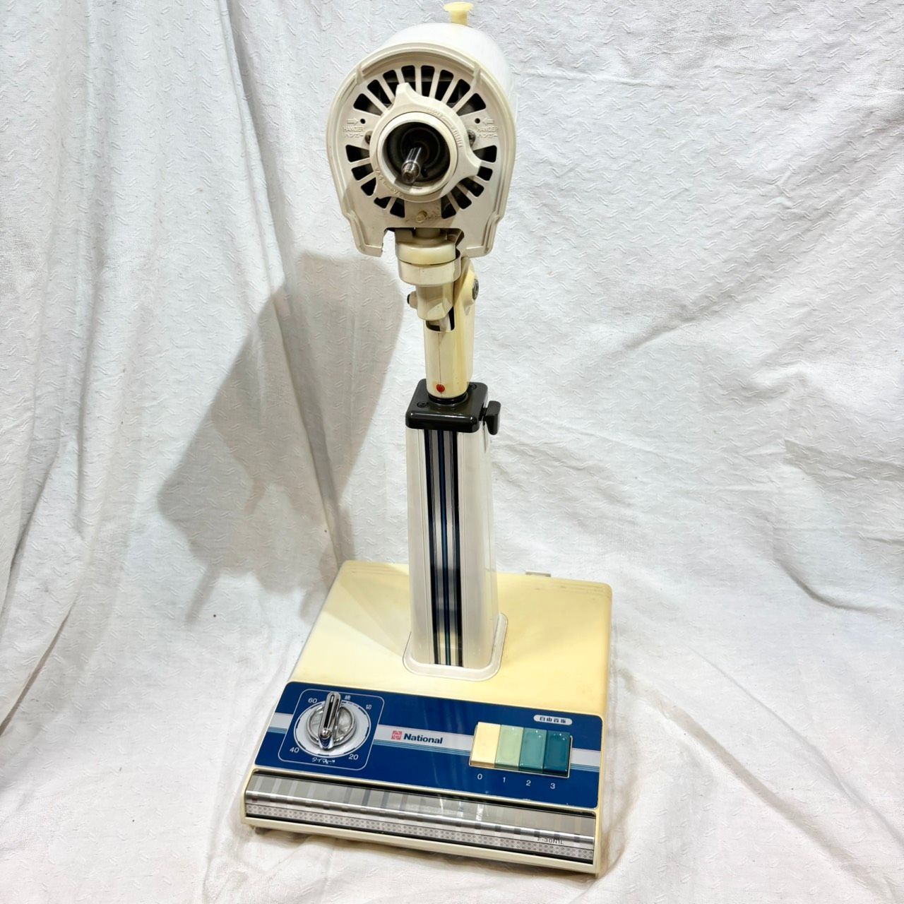 571 National ナショナル F-30N1L レトロ扇風機 昭和レトロ ブルー羽根