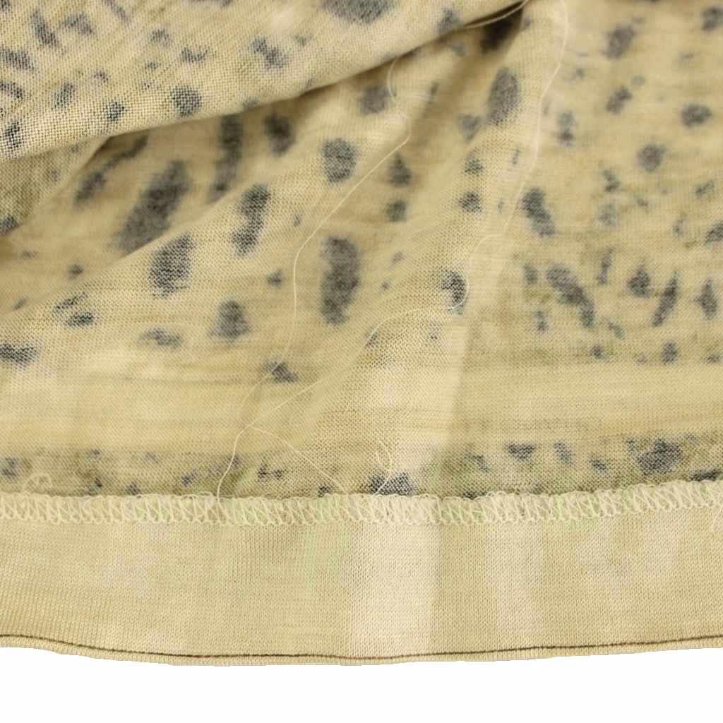 レオナール LEONARD FASHION カットソー レオパード柄 ウール シルク混