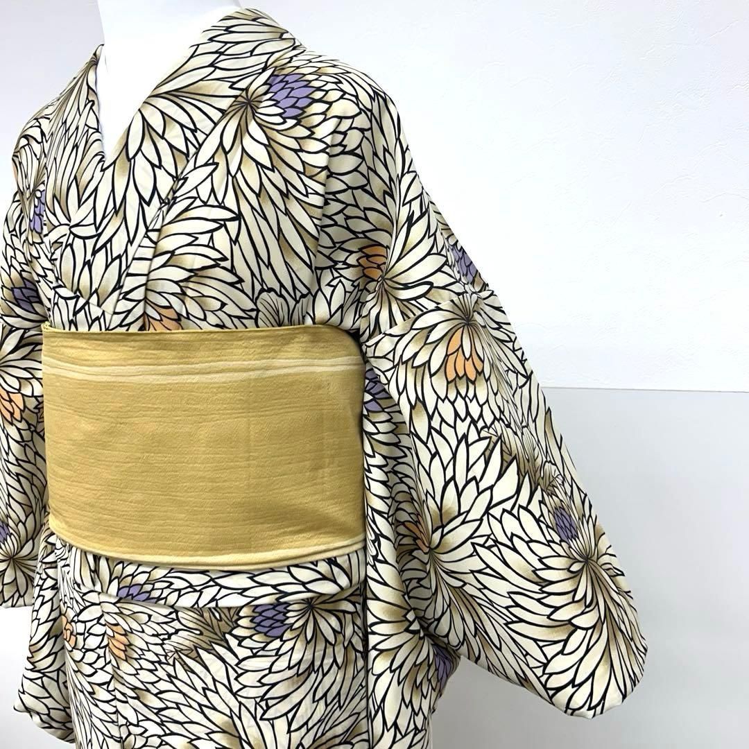 【着物と帯 時流】Y26884◆浴衣◆ポリエステル ベージュ 未使用品