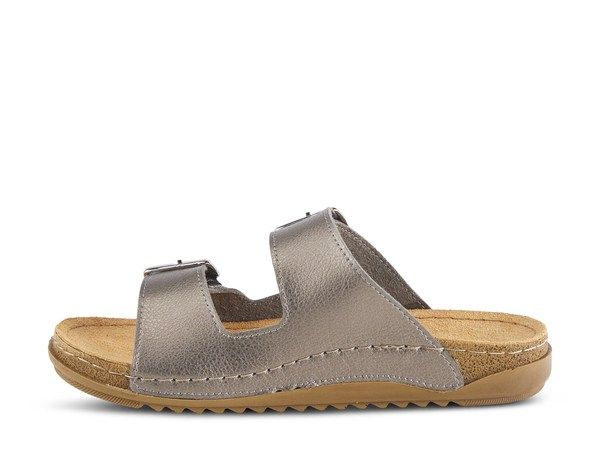 フレクサス レディース シューズ サンダル Flexus by Spring Step Abbas Sandal Pewter ピューター