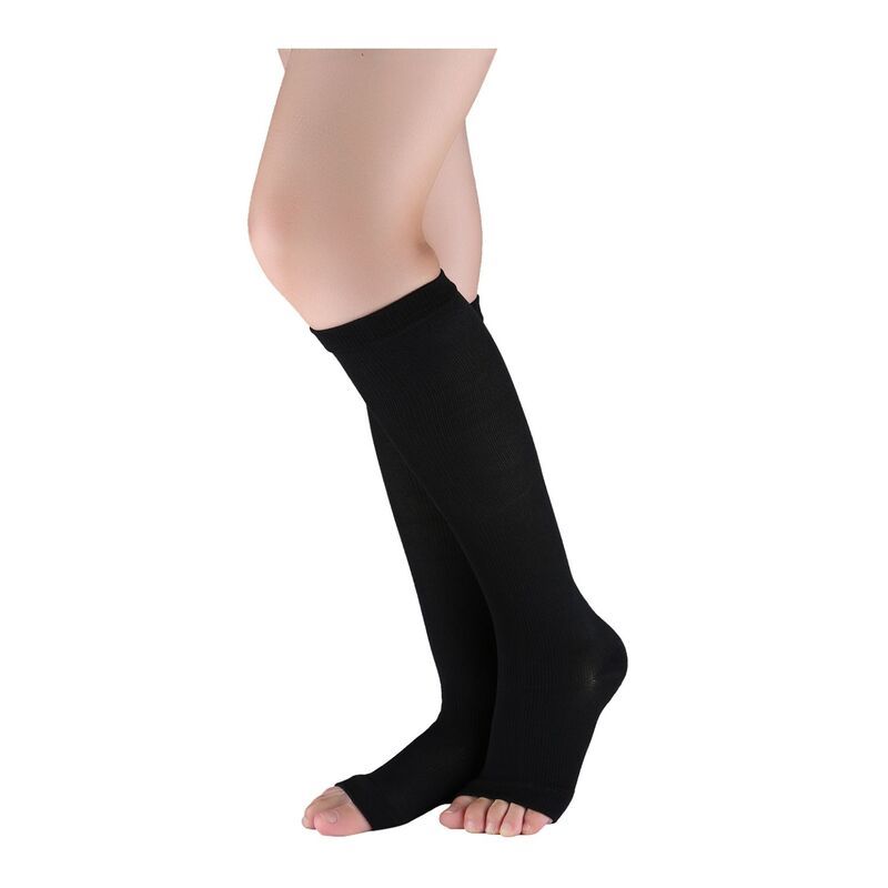 アレグラ ケー レディース アンダーウェア 靴下 ALLEGRA K Unisex Toeless Compression Socks Knee High Breathable High Stretc