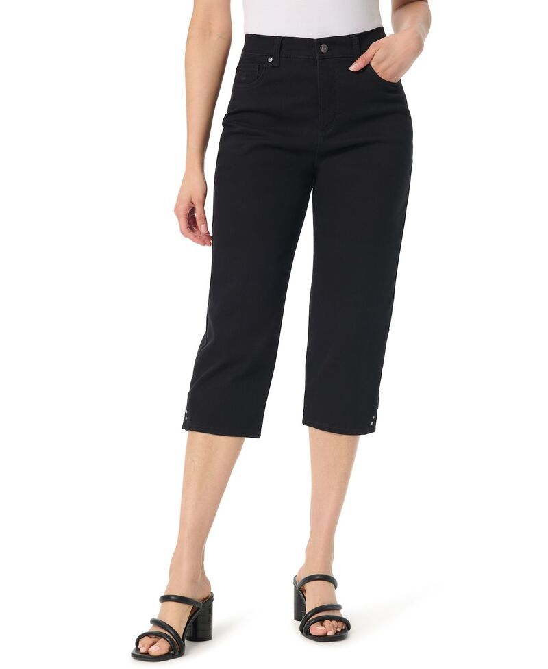 グロリアバンデービルト レディース ボトムス カジュアルパンツ キャップ Womens Gloria Vanderbilt StraightLeg Cut Amanda Capri Pants Bla 7,441円