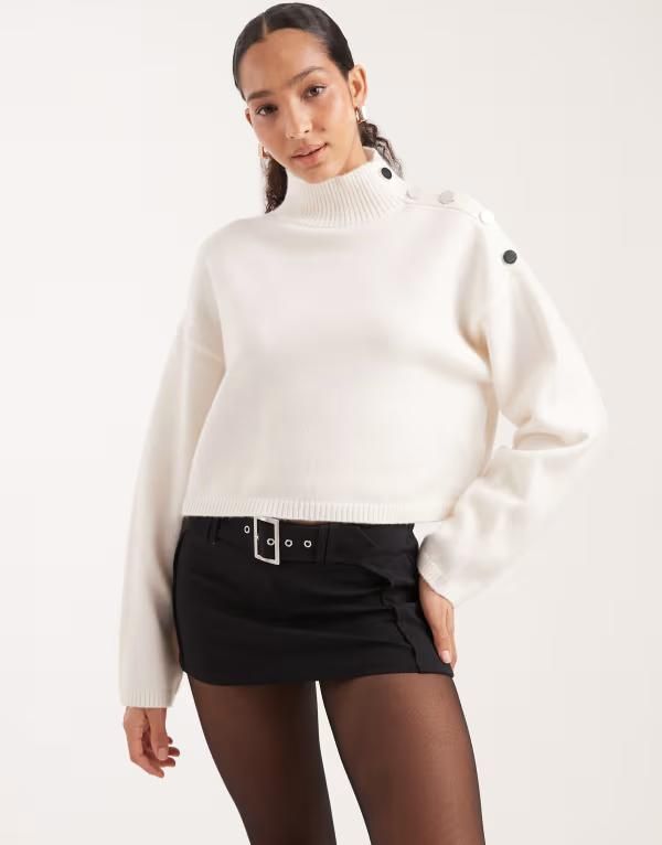 コットンオン レディース ボトムスカート ミニ Tシャツ Cotton stretch belted micro mini skirt in steel onyx Black ブラック
