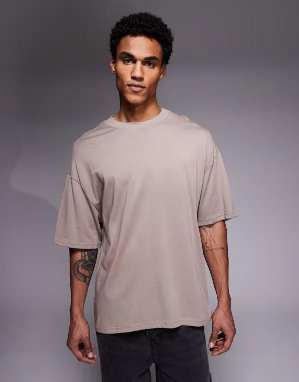 リバーアイランド メンズ トップス Tシャツ River Island boxy fit