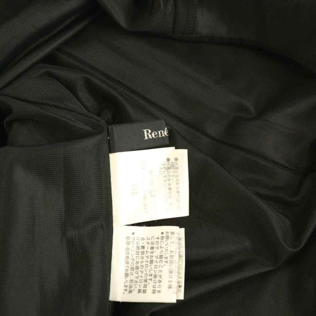 Rene ルネ ブラック フレアワンピース ノースリーブ 34 Rene ルネ ブラック フレアワンピース ノースリーブ 34 René - ルネ