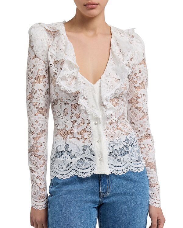 ジェネレーションラブ レディース トップス シャツ レース Generation Love Corsa Lace Top White ホワイト