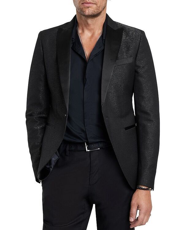 ジョンバルベイトス メンズ アウター ジャケット・ブルゾン ジャケット John Varvatos Bass Tuxedo Jacket Black ブラック