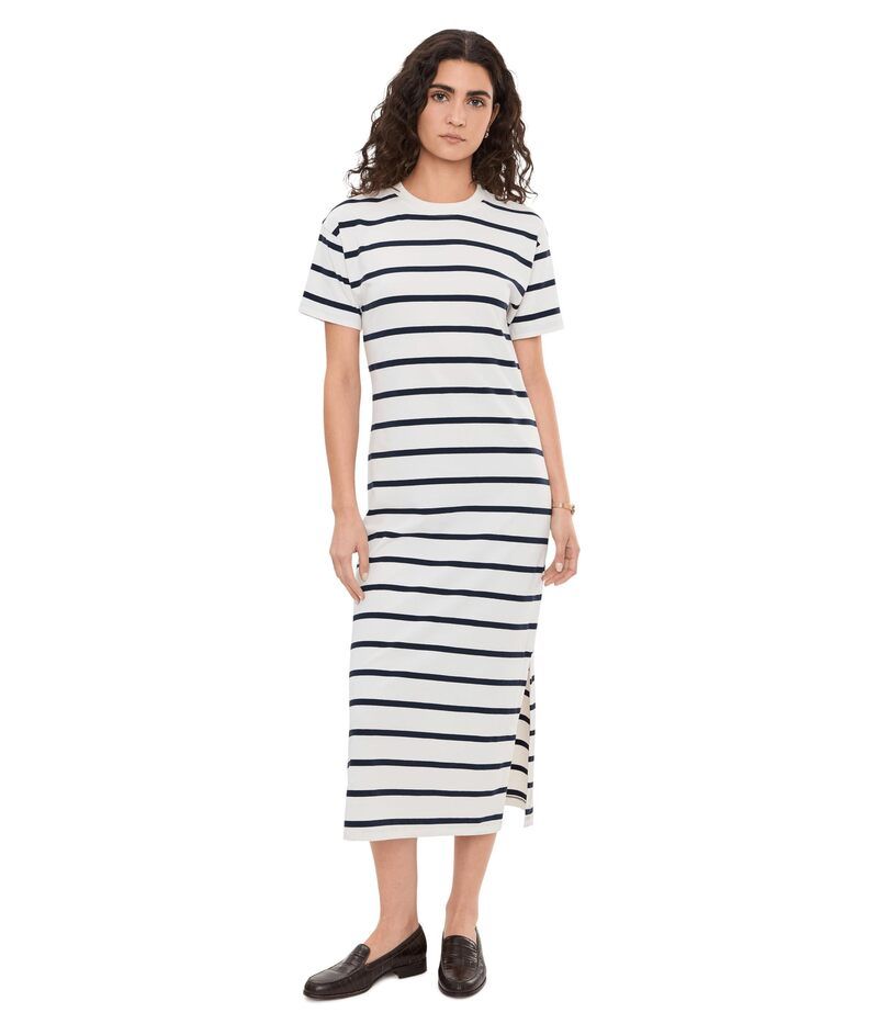 バブアー レディース トップス ワンピース ミディ Barbour Selena Midi Dress CloudNavy Stri ネイビー