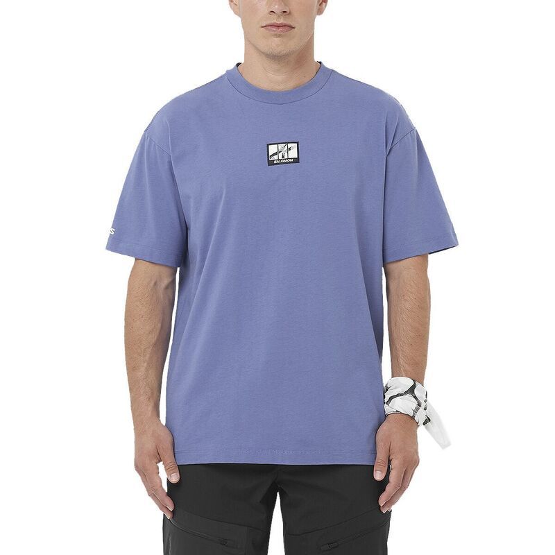 サロモン メンズ トップス Tシャツ Salomon Wild Rays Label TShirt Mens Marlin