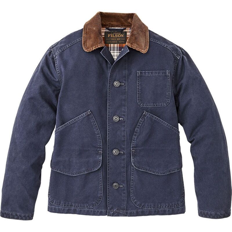 フィルソン メンズ アウター ジャケット・ブルゾン Filson Canvas Outfitter Jacket Mens Blue Mussel ブルー