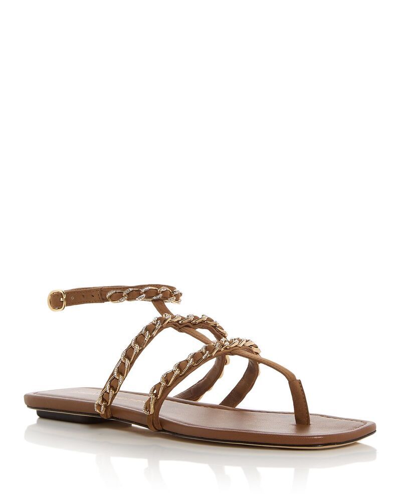 スチュアート ワイツマン レディース シューズ サンダル Stuart Weitzman Womensoluxe Crystal Embellished Sandals Toasted Almond