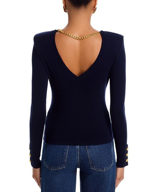 ラジャンス レディース トップス シャツ Vネック LAGENCE Kolie Double V Neck Chain Back Top MidnightGold ゴールド