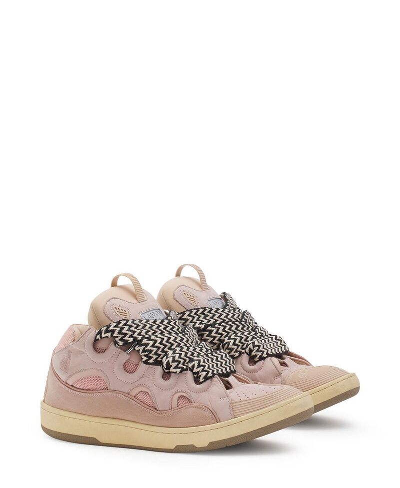 ランバン レディース シューズ スニーカー レザー Lanvin Unisex Leather Curb Sneakers Pale Pink ピンク